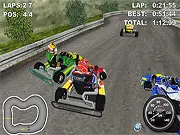 Go Kart HD free online racing game, a kart championship race on a track against rivals