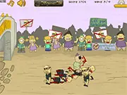 Funland Defender game screenshot, playing free online defense game against Pipe the property fraudster on PlayArcadeHub