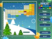 Brick Mania free online Arkanoid Breakout game screen with paddle and ball