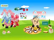 Terrier Dress Up free online game, customizing and styling a cute dog, classic pet dress-up game