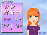 Screenshot from Picture Perfect Makeover game showing a girl named Linda who has received a full glamorous makeover, smiling for her school photo with new hair, makeup, and stylish clothes