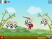 Play Crazy Pandas free online shoot 'em up game with cute pandas and various weapons