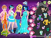 Play Disney Princess Mermaid Parade free online dress up game for girls, styling Anna, Snow White, Rapunzel, and Jasmine