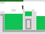 Tri Shifting online game screenshot showing the character transforming into a dog to pass through a small gap
