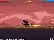 Play Dragon's Gold free online game, dragon defending a cave from human soldiers, action-defense game