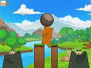 Disaster Will Strike 7 free online physics puzzle game smashing eggs