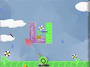 The Farmer's Flower free online puzzle game screenshot, plant watering and bubble popping challenge on PlayArcadeHub