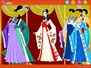 Play Eastern Princess Dressup free online, style Oriental girl in colorful traditional gowns, free dress-up game on PlayArcadeHub