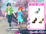 Play Under the Blossom Trees Dressup free online couple fashion game for a spring date.