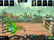 Monster Hordes free online castle defense strategy game screenshot on PlayArcadeHub