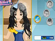 Snow White Hairstyles free online makeover game, princess beauty salon, applying makeup and hair styling