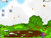 Screenshot of the game Match Cube, showing a screen full of brightly colored falling blocks, with a targeting cursor aimed at the correct cube