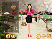 Molly Dressup free game, play online, beautiful girl in garden outfit, fashion game for girls, stylish clothing choices