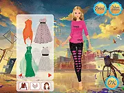 Play Beyond Fashion Dress Up online free. Girl creating bold, stylish looks that are beyond usual trends, free fashion game.