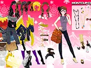 Free online game, Shopping City Dressup, stylish lady, dress up a shopaholic, modern city fashion outfits, PlayArcadeHub