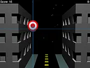 Dropshot free online game, aiming at a bulls-eye target, fast-paced arcade shooting game, sharpshooter challenge