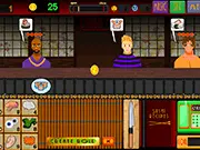 Cannibal Cafe free online game screenshot, preparing human body part sushi rolls on the kitchen conveyor belt, time management game on PlayArcadeHub