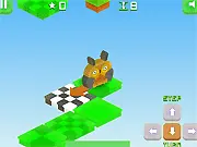 Owlstep endless arcade game screenshot, cute owl jumping to achieve a high score online