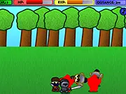 Knight Run 2 action RPG game screenshot - Knight fighting enemies in an endless runner online