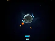 Play Novella Planet Defense free online game, space tower defense shooter, protecting a planet from asteroid waves, orbital shield and energy cannon