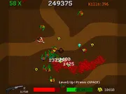 Play The Night of Million Zombies free online top-down arcade zombie shooter game on PlayArcadeHub
