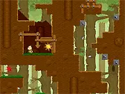 Screenshot of Mr Bree: Returning Home showing the small pig character, Mr Bree, navigating a pixelated green forest area to find a lost memory.