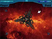 Dodging Space Defence free online game screen with spaceships and bullet hell action