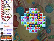 Candy Match 2 online game screenshot, bright colored candy pieces, classic match 3 puzzle gameplay