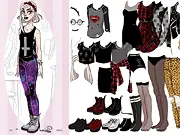 Dress Up Kate free online fashion game screenshot, showing the character Kate wearing a stylish outfit with accessories on PlayArcadeHub