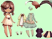 Chairo Dress Up online game screenshot, play free fashion game for girls, character makeover game, creative styling game