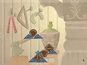 Play free WoodWorker physics puzzle game online balancing blocks on PlayArcadeHub