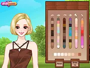 Play free Chocolate Colors dress up and makeup game online elegant fashion on PlayArcadeHub