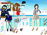 Play Sue on Board Dressup free online game, dress up Sue in sailor and nautical fashion clothes
