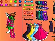 Play Lainey The Fox Dress-Up free online fashion game, styling the fox in cosplay clothes