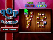 Play POP the Numbers free online puzzle game. Connect sequential bubbles from the lowest to the highest number without lifting the mouse button.