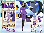 Magenta Flower Fashion free online dress up game, girl in beautiful magenta clothes and floral accessories