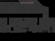 The Undead Gladiator game screen showing a warrior in dark armor wielding a glowing sword against a horde of zombies