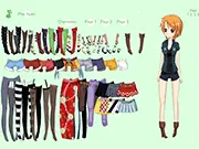 Swing Girl Dressup game, free online fashion game, anime character outfit selection, play dressup on PlayArcadeHub