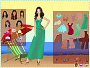 Beach Walking Dress Up game, free online beach fashion, summer outfits and accessories, play dress up on PlayArcadeHub
