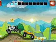 Racing Truck online game screen, customized racing truck with nitro, free car upgrade and race game
