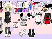 Lili Dressup Anime free online game – style little Lili in cute anime dresses on PlayArcadeHub