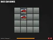 Porsche Cars Memory game logo and screenshot showing a luxury car puzzle being solved, play free online