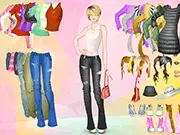 Play Casual Style Dressup online free. Stylish lady choosing casual outfit, mixing and matching clothes, fashion game for girls.