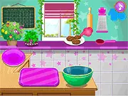 Screenshot of the Strawberry Toffee cooking game showing the finished dessert with fresh strawberries and rich golden toffee