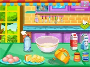 Animated image of a freshly baked, decorated pizza being prepared in the free online game Cooking Fever Pizza Maker