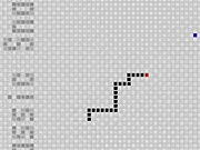 Classic Snake Flash retro game screen showing a pixelated snake and food pellet, play online free on PlayArcadeHub