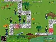 Farm Tower Defense online strategy game, build towers to protect a farm, play free on PlayArcadeHub
