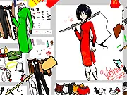 Play Hetalia Dress Up Vietnam online game, dress up the anime character in a green áo dài and nón lá hat
