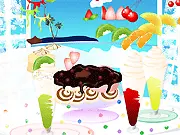 Ice Cream Maker free online design game on PlayArcadeHub, featuring a colorful sundae.