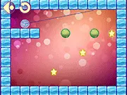 Go, Candy, Go! online game screenshot, candy dropping through a caramel environment with physics elements, play free game on PlayArcadeHub